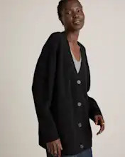 Mongolian Cashmere Oversized Boyfriend Cardigan Sweater | Quince