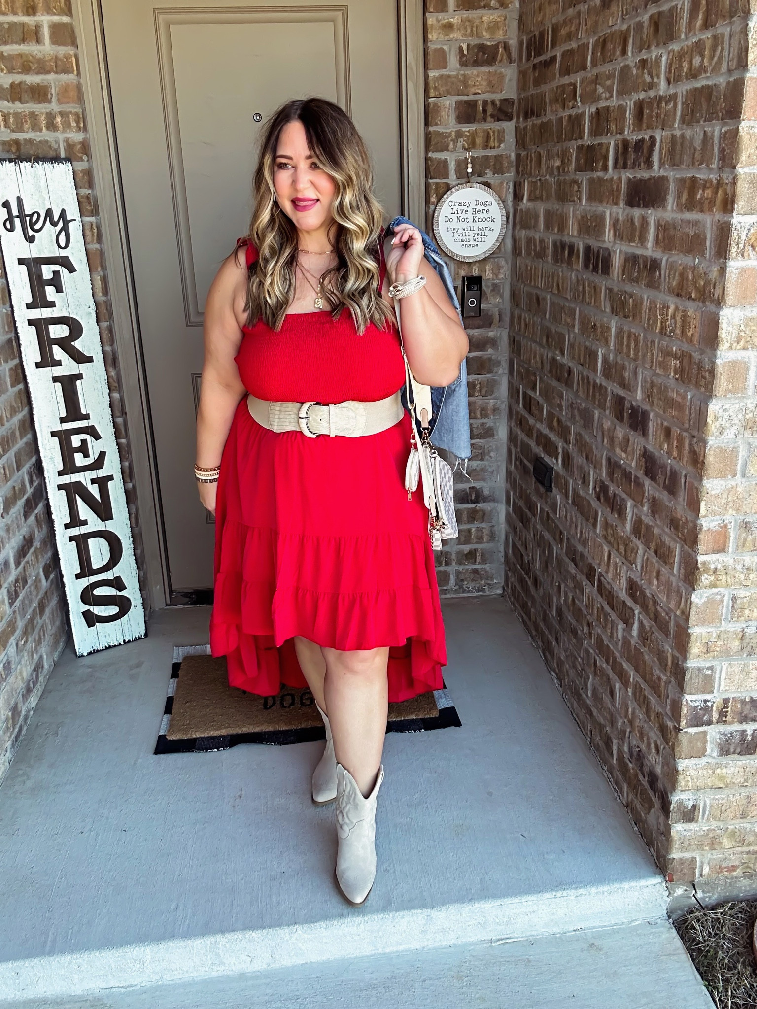 Use code 306W922A to save 30%
Expires 1/20/23

Dress size xl (runs big. Size down) 
Boots tts 
Belt size large tts 

#LTKcurves #LTKstyletip #LTKunder50