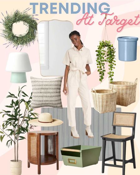 Trending at Target!! Target home, Target style, plant, tree, lamp, trending, candle, jumper, mirror, wreaths, hanging plant 

#LTKhome