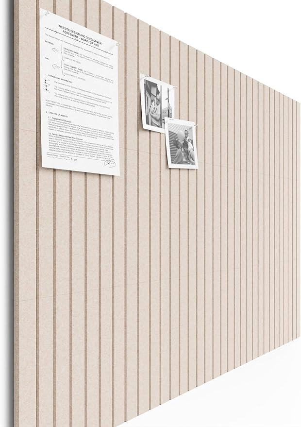 Bumusty Large Cork Board Alternative-48 x 36" Felt Bulletin Board Tiles, with 30 Pushpins, 70 Adh... | Amazon (US)