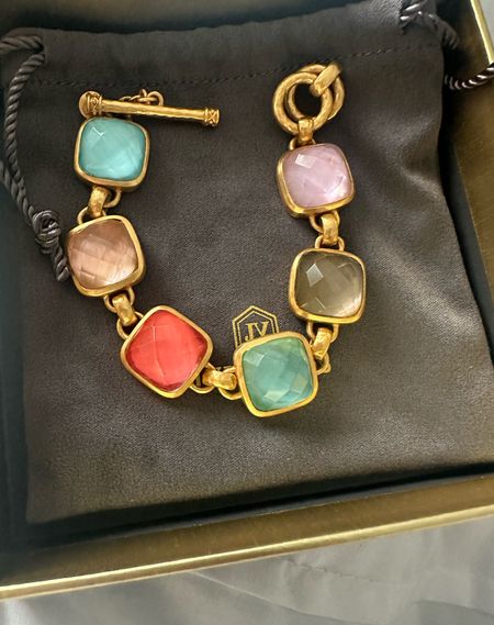 Loooove this multicolored bracelet from Julie Vos! Statement jewelry is never a bad idea. Bracelets, bangles, summer vacay, outfit accessories. 

#LTKWorkwear #LTKWedding #LTKStyleTip