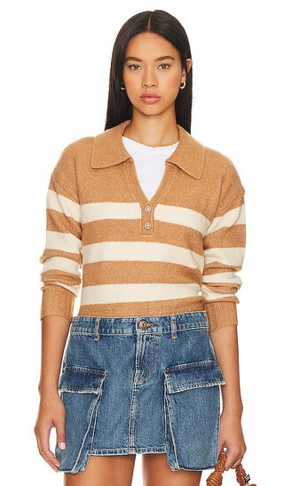 Keena Sweater in Camel | Revolve Clothing (Global)