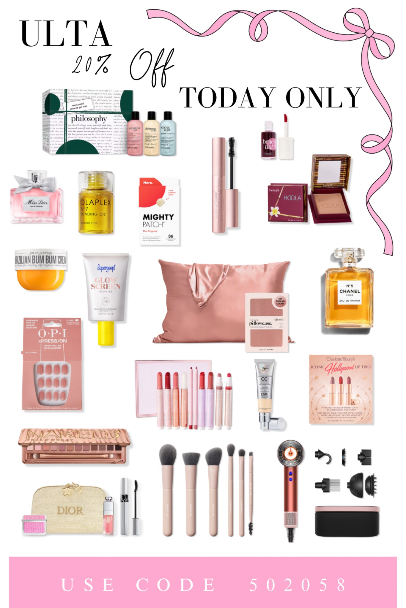 Ulta sale!!! 20% off today only 💌💄

#LTKHoliday #LTKBeauty #LTKSaleAlert
