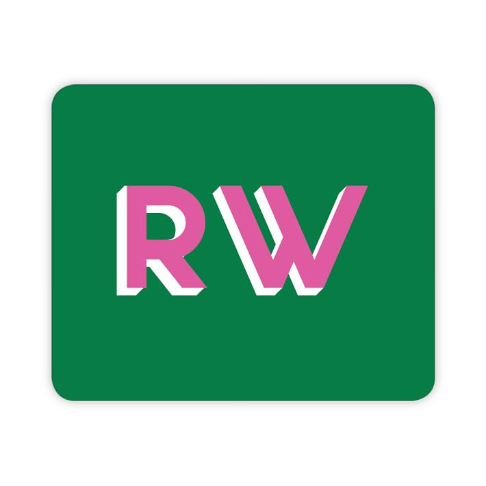 Mousepad, Solid, Kelly Green, Shadow Printed | Mark and Graham