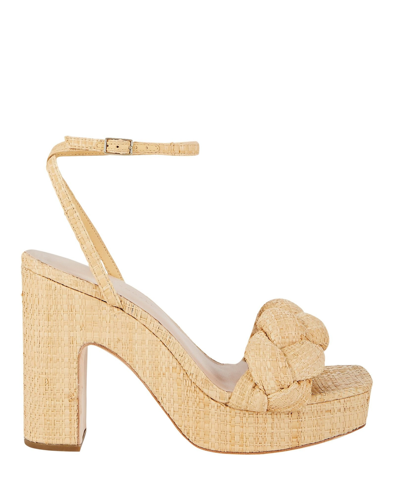 Fae Braided Raffia Platform Sandals | INTERMIX