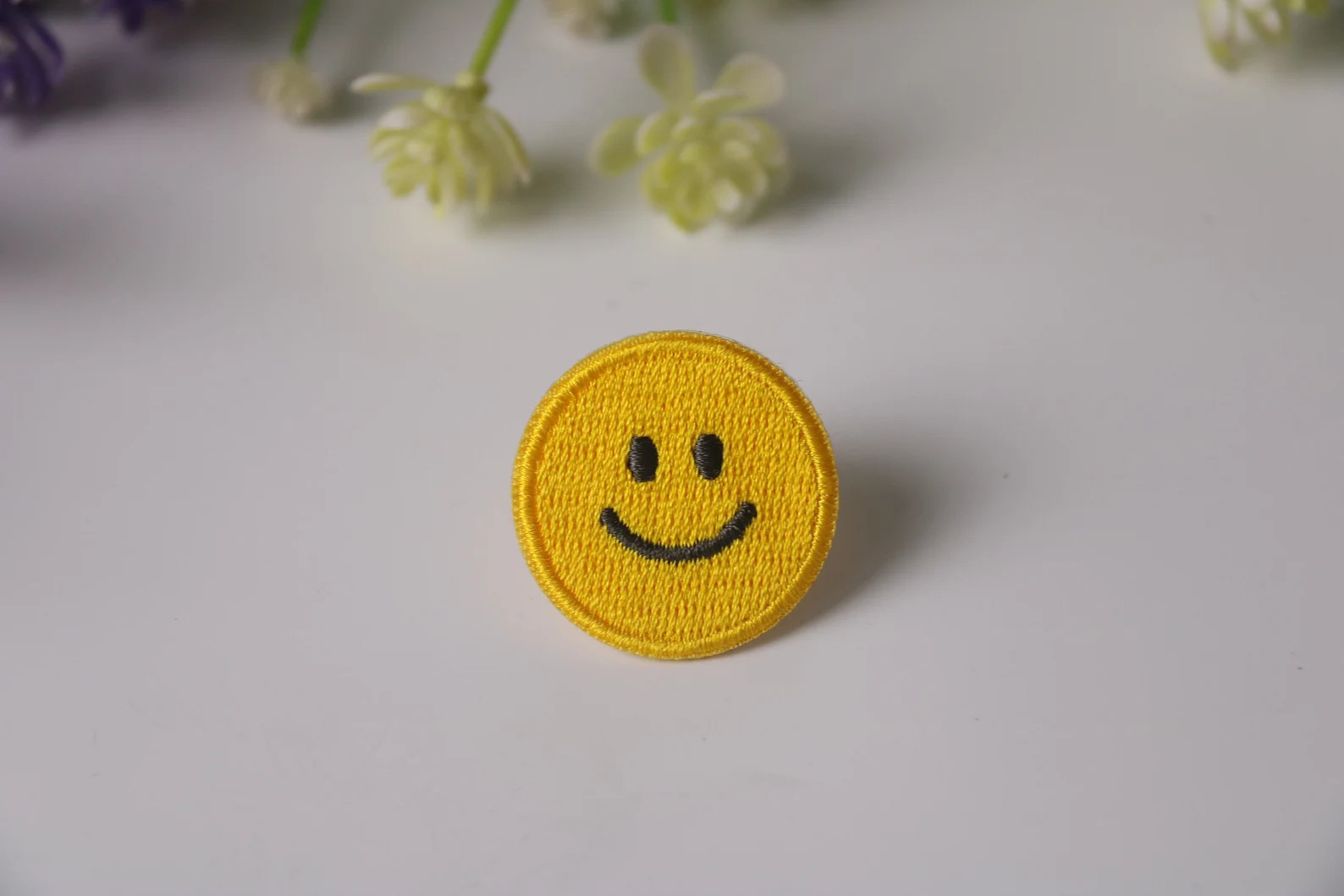tiny smile face patch, emoji, iron on patch, embroidered patch, funny patch, cool patch, for vest... | Etsy (Global)