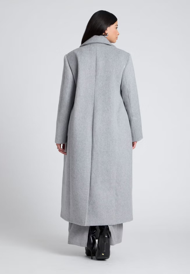 Textured Long Coat | Eloquii