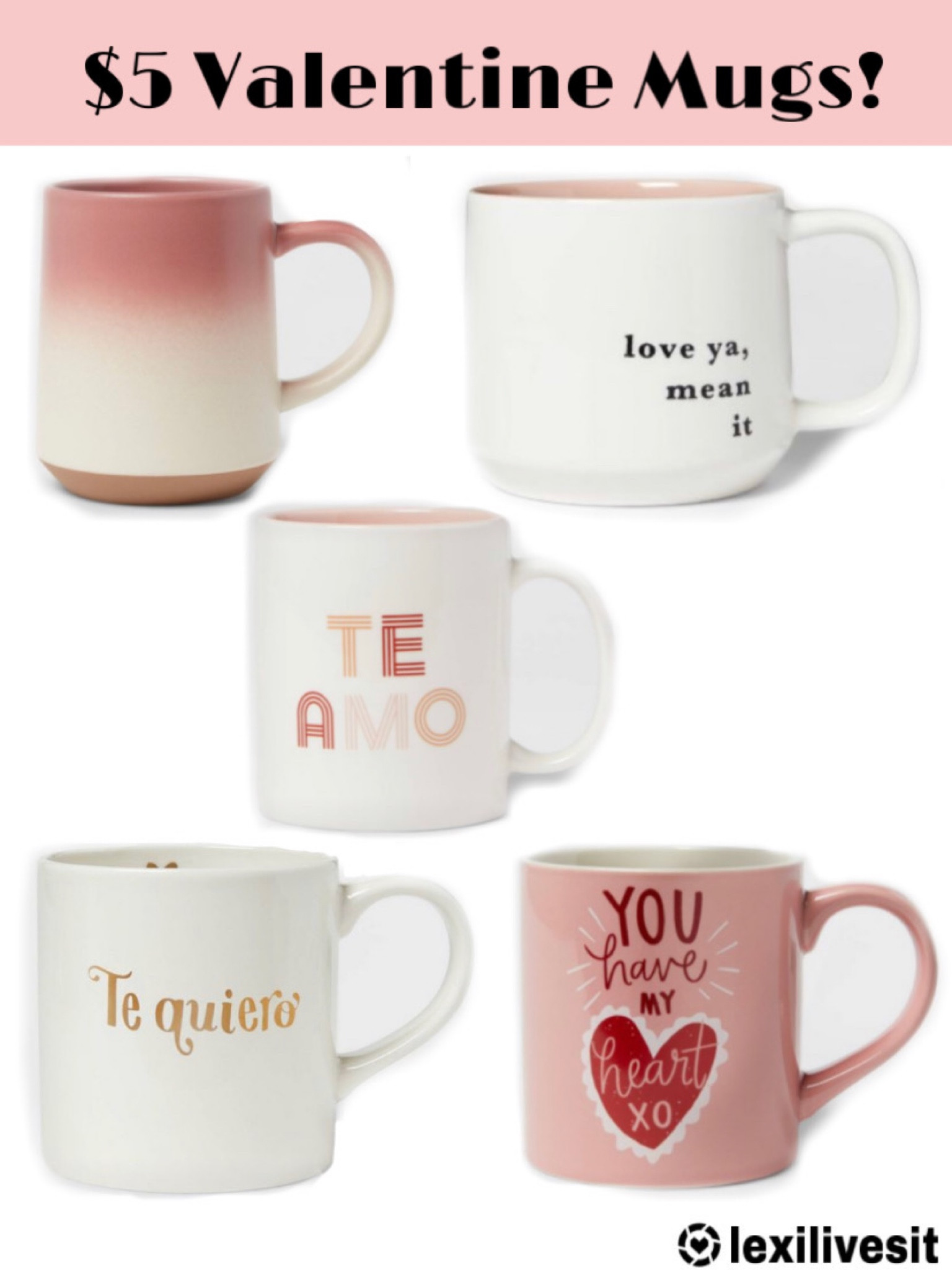 $5 Ceramic Valentine’s Mugs from Target 🎯 

#LTKSeasonal #LTKGiftGuide #LTKhome