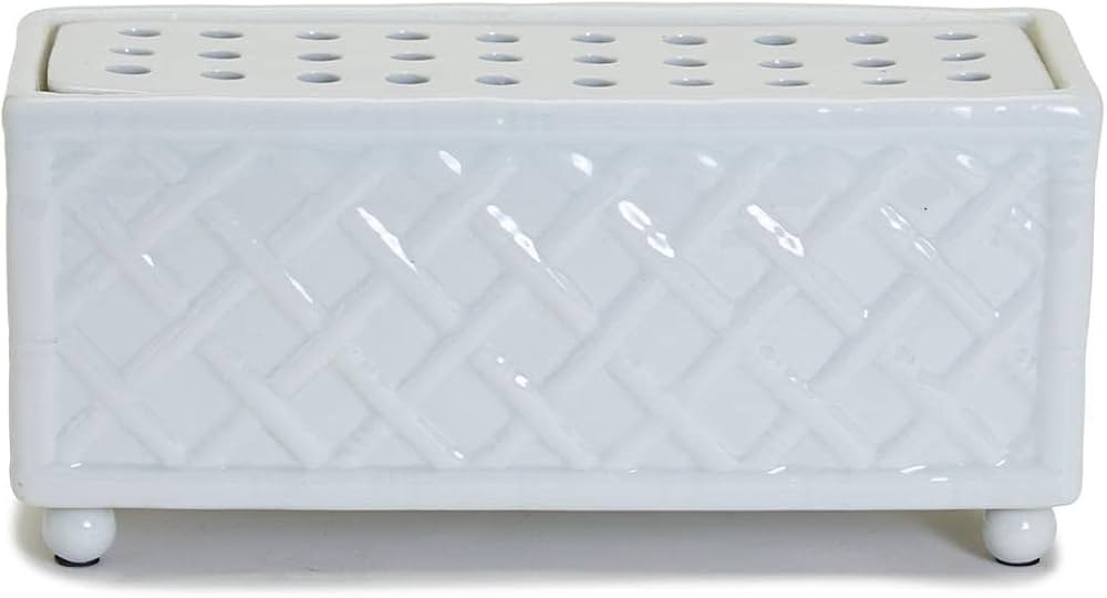 Two's Company Faux Bamboo Rectangle Floral Arranger | Amazon (US)