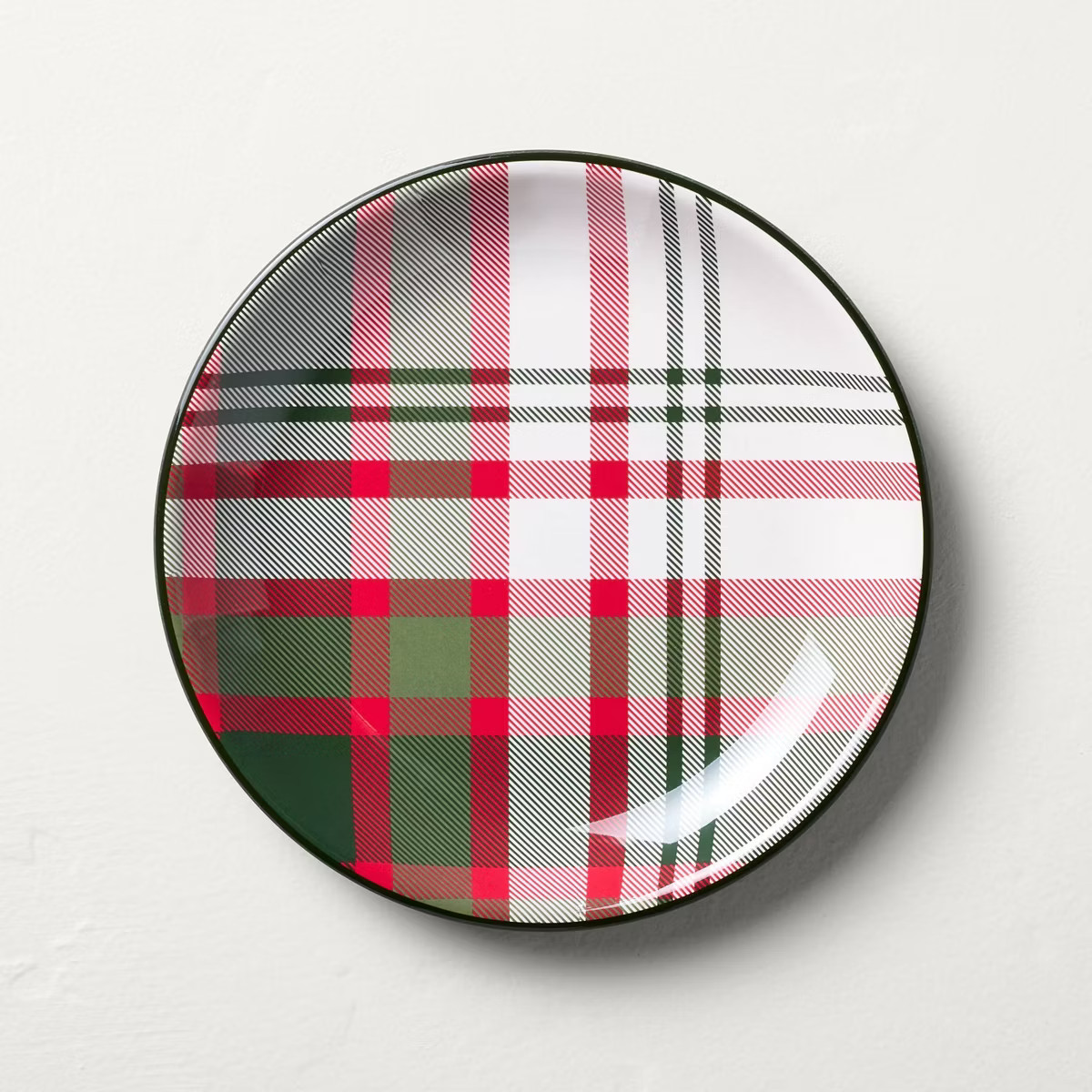 8.5" Christmas Plaid Melamine Salad Plate - Hearth & Hand™ with Magnolia | Target