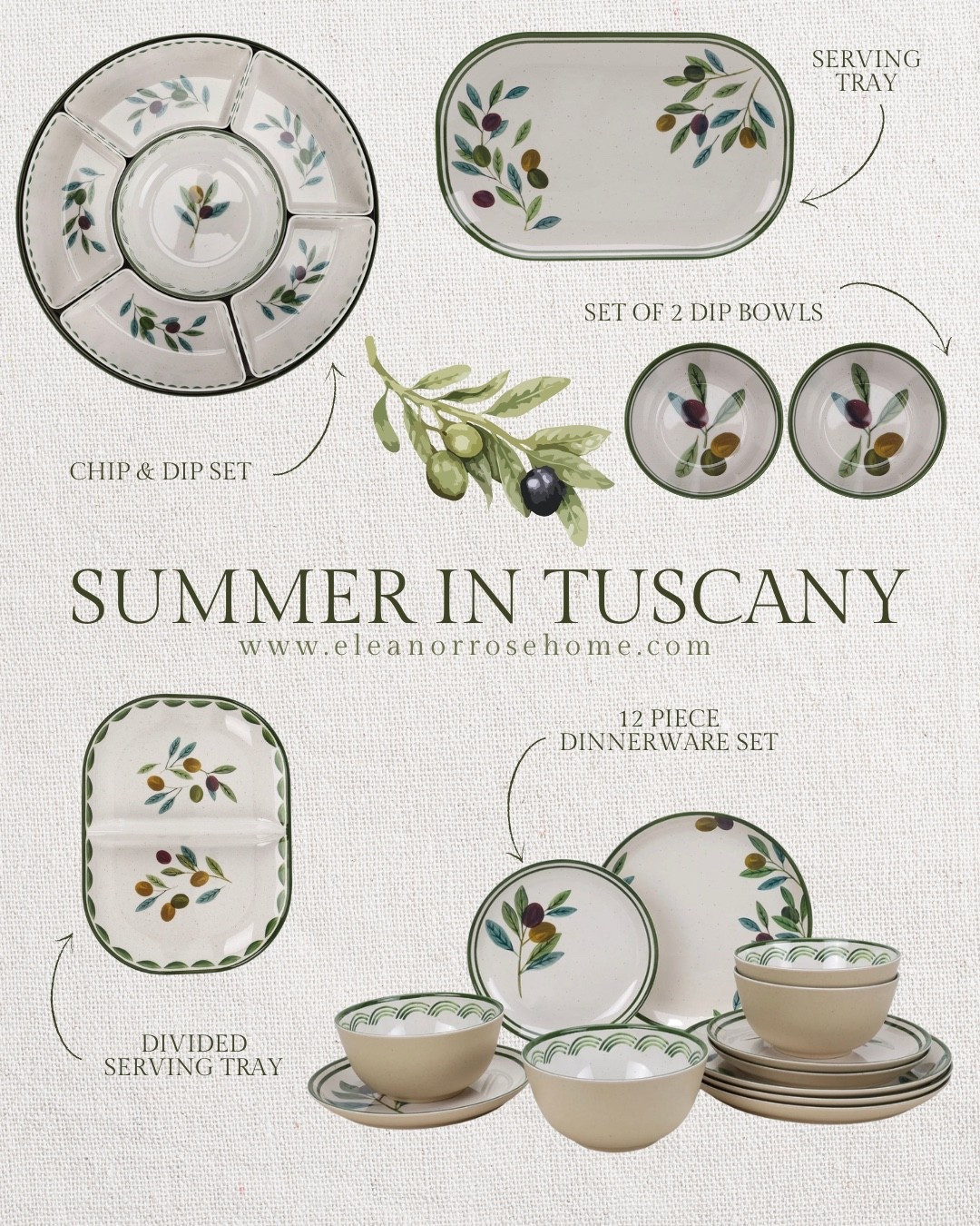 Olive melamine dishes for summer entertaining @walmart.

#LTKSeasonal #LTKHome