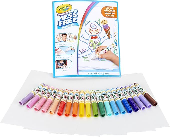 Crayola Color Wonder Mess Free Coloring Kit, 80pc, Toddler Toys, Kids Indoor Activities at Home | Amazon (US)
