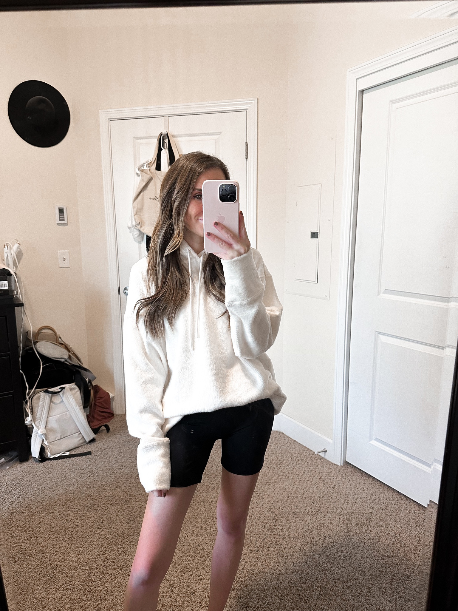 november fabletics selects // wearing the cozy cord hoodie in xs (runs big) + anywhere high-waisted short 6” in xs (runs tts) #fableticspartner 

#LTKfitness #LTKSeasonal #LTKfindsunder100