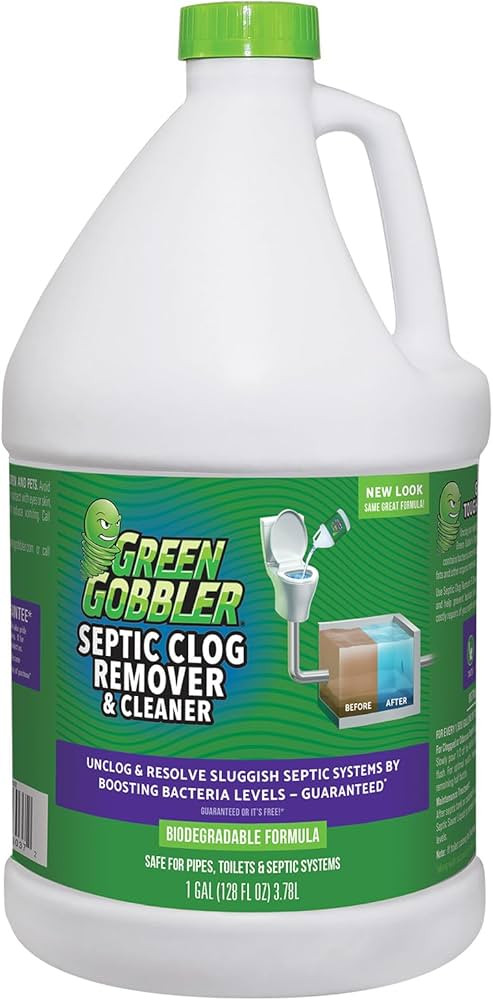 Green Gobbler EMERGENCY Septic Sludge Remover - Septic Tank Clog Remover Treatment for Clogs, Bac... | Amazon (US)