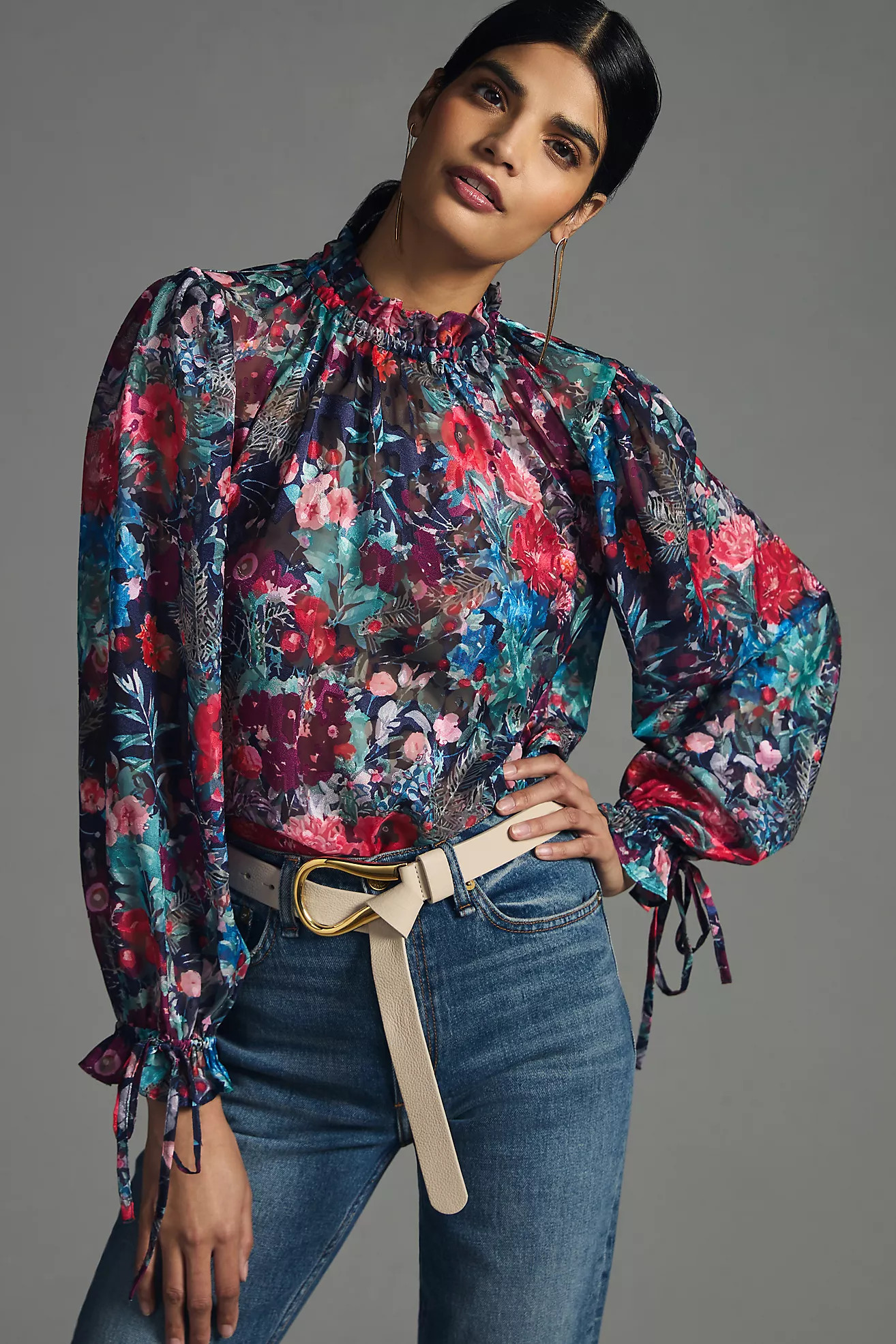 Hutch Courtney Floral Blouse | Anthropologie (US)