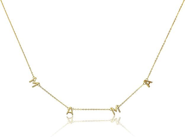 Benevolence LA Mama Necklace, 14k Gold Dipped Necklaces for Women, Mother's Day Gifts for Mom, Gr... | Amazon (US)