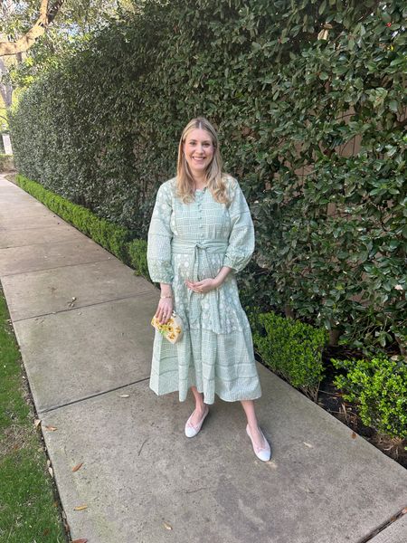 Sharing one of my favorite dresses again! It’s so perfect for Easter and styling the bump or for maternity! Linked it in a few other colors, too! 💚 sized up in a medium for maternity and it’s perfect! 

#LTKSeasonal #LTKsalealert #LTKbump