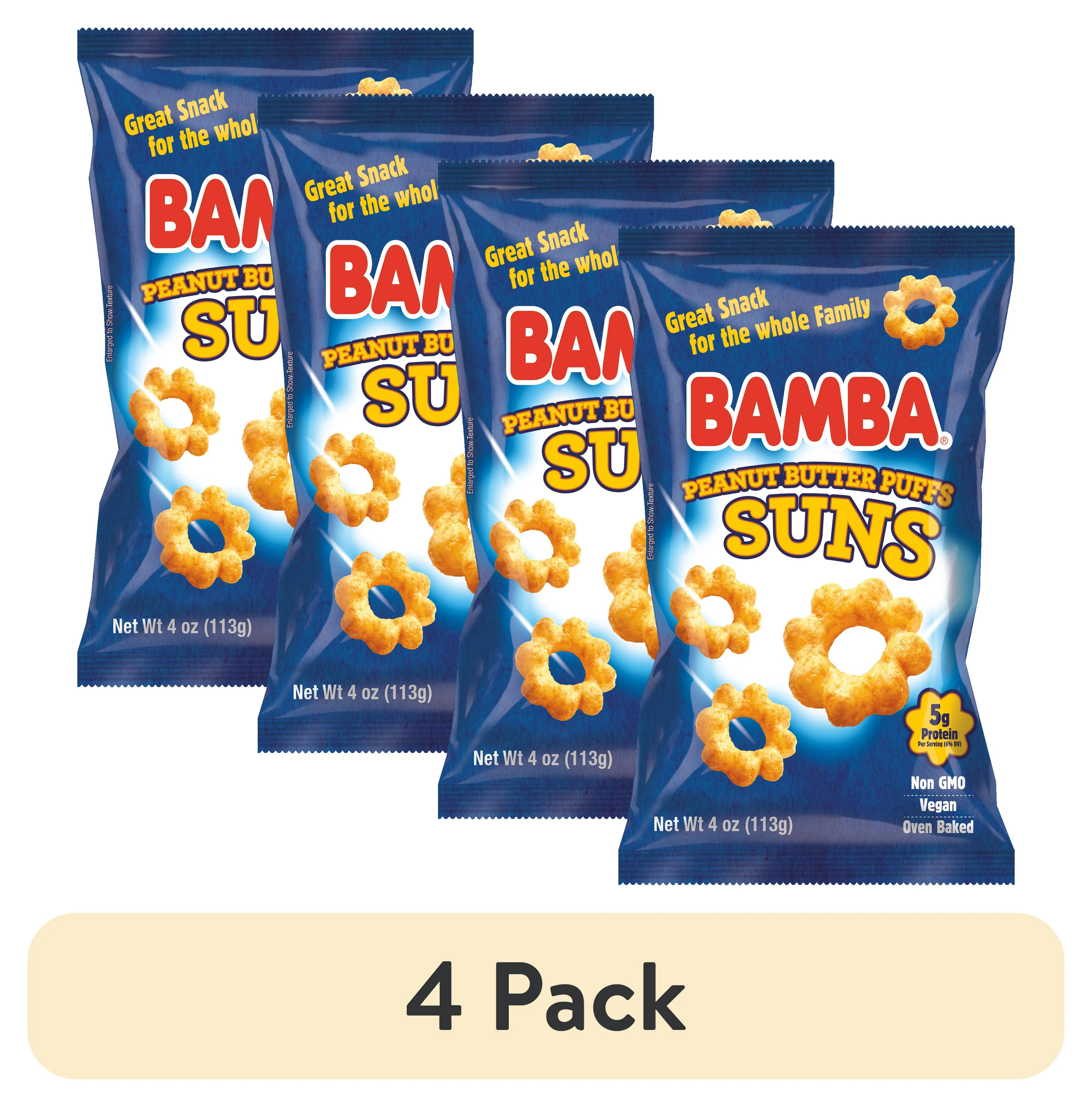 (4 pack) Bamba Peanut Butter Suns, 4 oz | Walmart (US)