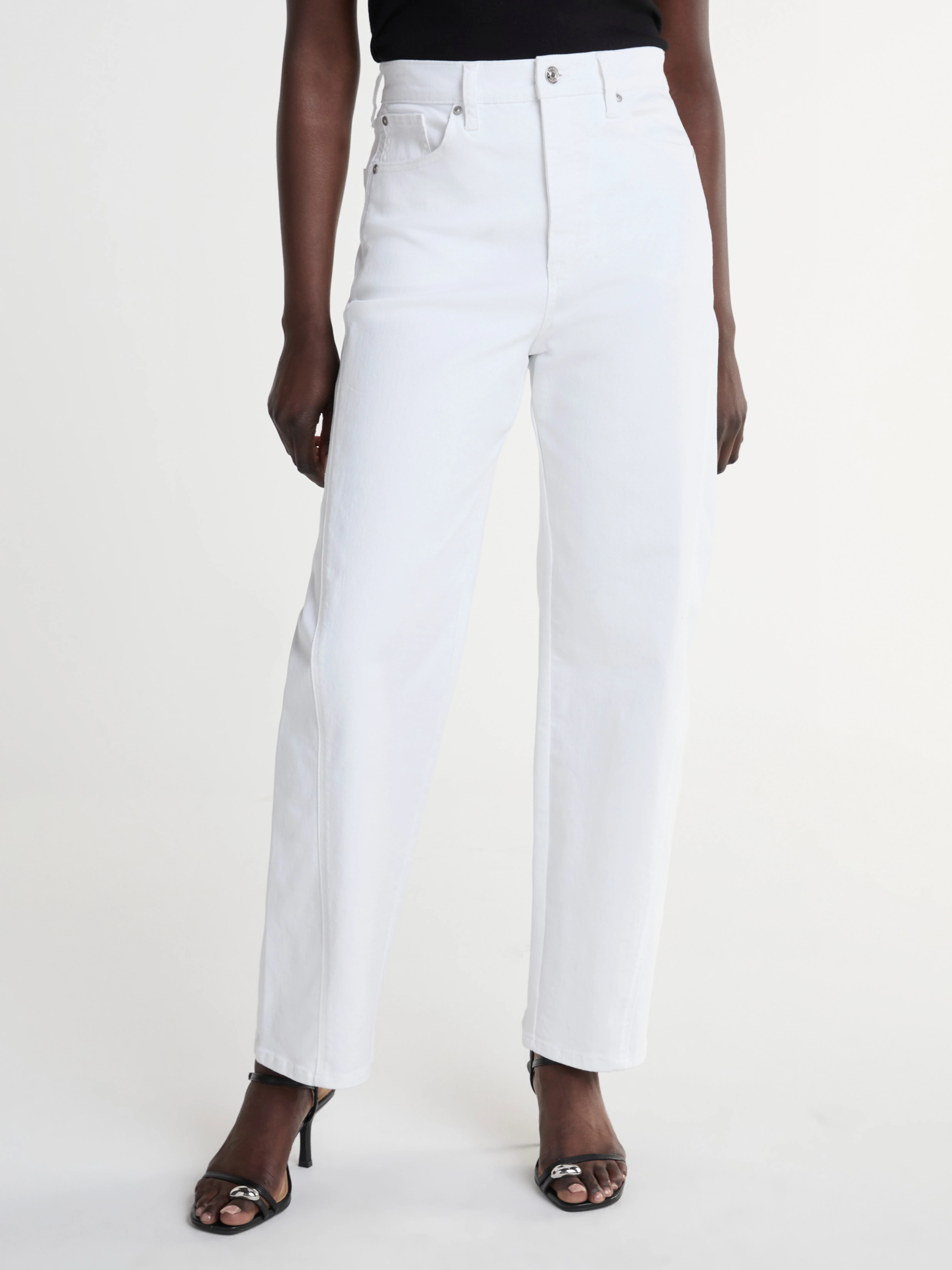 Scoop Women's Mid Rise Barrel Leg Jeans, Sizes 0-18 | Walmart (US)