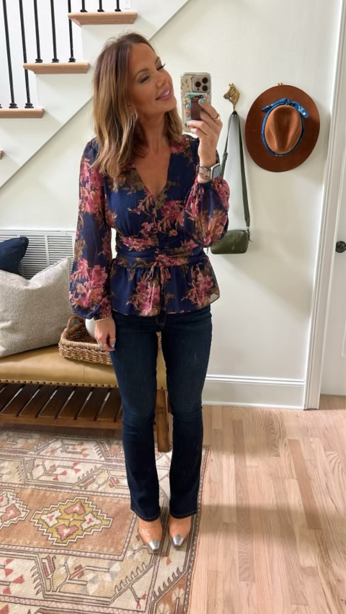 Sofia Jeans Women's Peplum Top and bootcut Sofia Jeans linked from @walmartfashion runs TTS! I’m in a medium top and size 6 bottoms. 

#walmartfashion

#LTKBacktoSchool #LTKSeasonal #LTKunder50