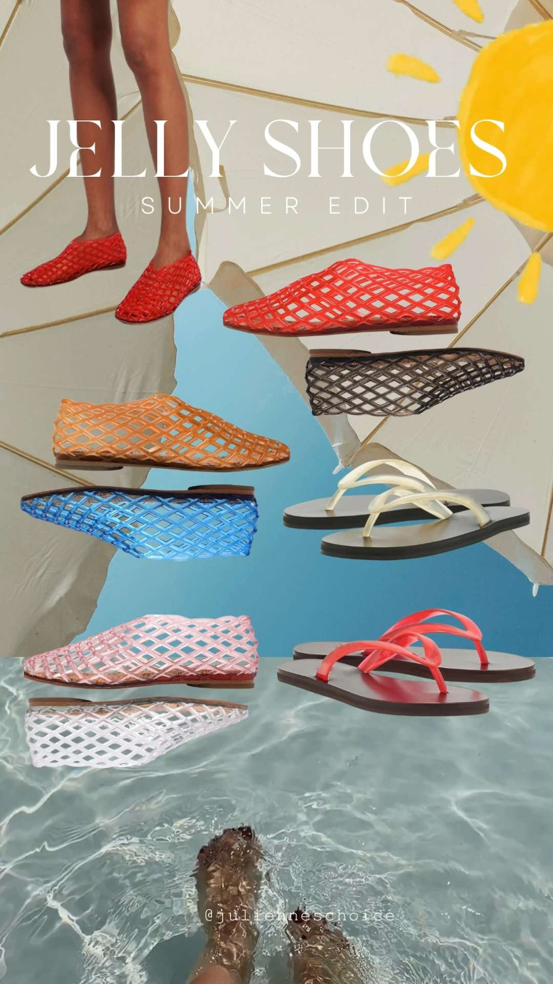 Summer Jelly Shoes Edit 🍬 From mesh ballet flats to beach-perfect flip-flops — I curated this season’s most irresistible jelly shoes. Tap to shop your favorite color 🍭✨julienneschoice

#LTKSummer #JellyShoes #ShopMyStyle #SummerFootwear #LTKFinds #LTKSummerEdit 

 #LTKSeasonal #LTKStyleTip #LTKShoeCrush