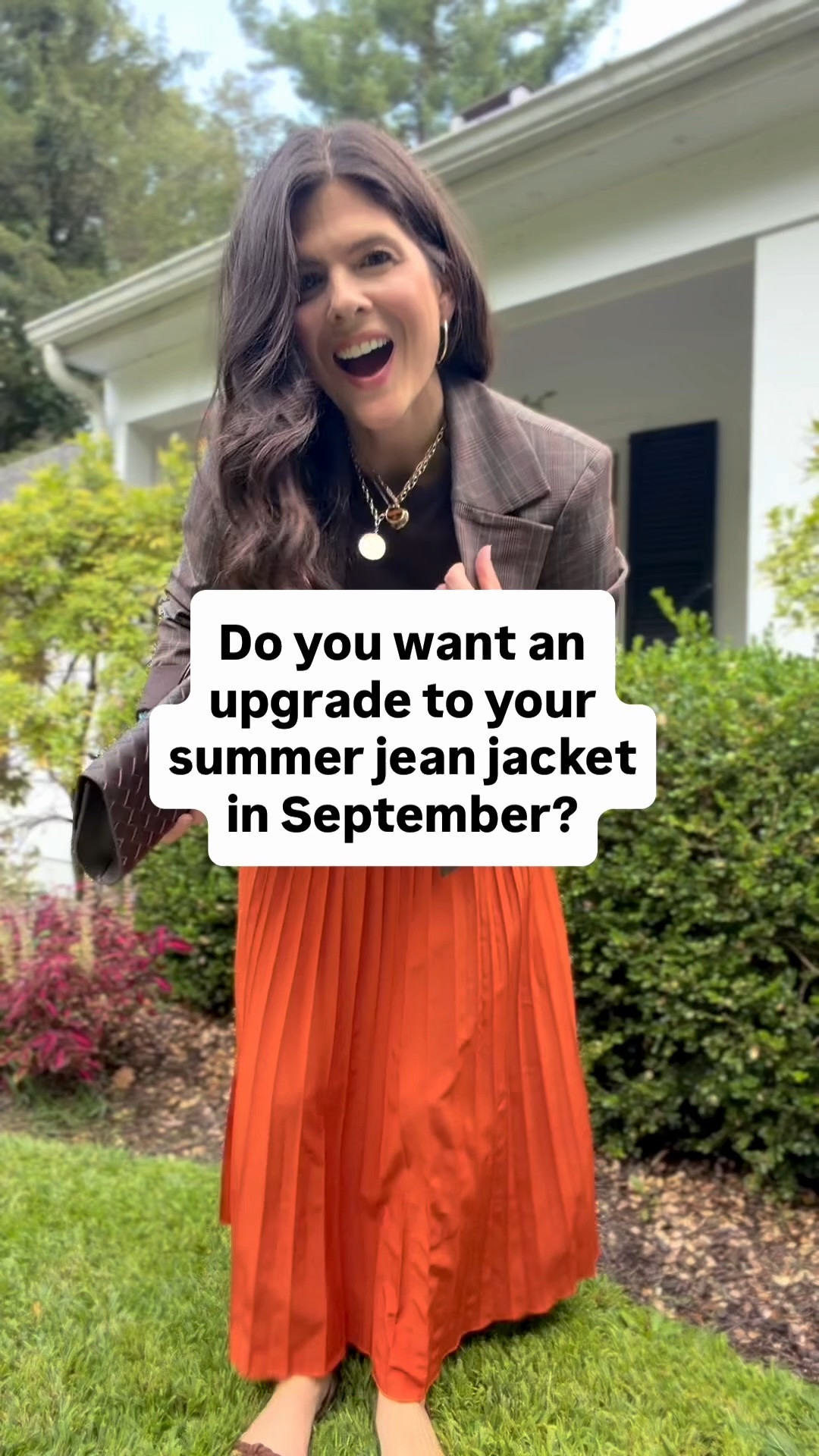 Want an upgrade from your summer jean jacket now that it’s September?! This is it!

This cropped jacket that looks like a blazer in the front, but fits like a jacket in the back, is the perfect compliment to your skirts this fall. This coat is tailored without the long length of a traditional blazer that could cover up your skirt - and it’s $45! Available in a solid black or brown plaid. @Walmart 

This is what I wore yesterday to my daughter’s meet the teachers night!

I also love the color of this skirt for fall and it is so affordable! 

My bag is old - linking one that is similar 🛍️

#jeanjacket #40sstyle #50sstyle #fallfashion #ootd

#LTKxWalmart #LTKootd