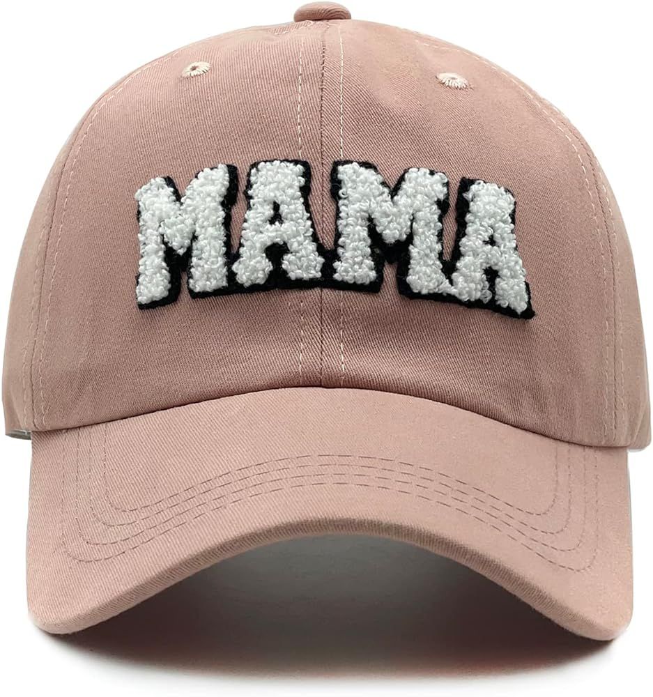 Waldeal Mama Hats for Women, Gifts for Mom, New Mom, Mom to Be, Adjustable Washed Distressed Base... | Amazon (US)