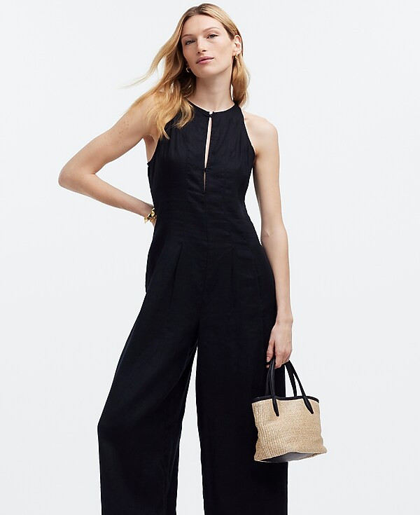 Seamed Wide-Leg Jumpsuit in 100% Linen | Madewell | Madewell