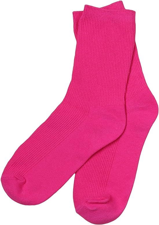 SHENHE Women's Ribbed Knit Cushioned Athletic Running Mid Calf Crew Socks | Amazon (US)