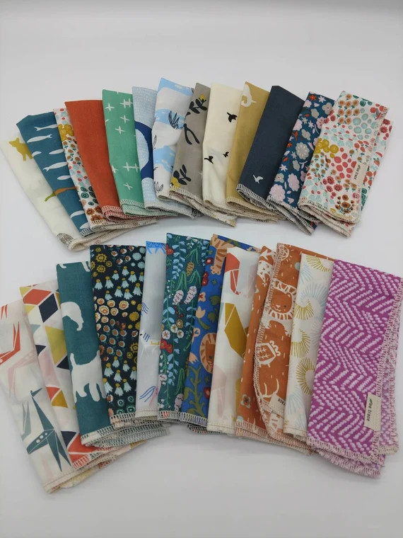 Organic Cotton Napkin  Lots of Fabric Choices Made From - Etsy | Etsy (US)