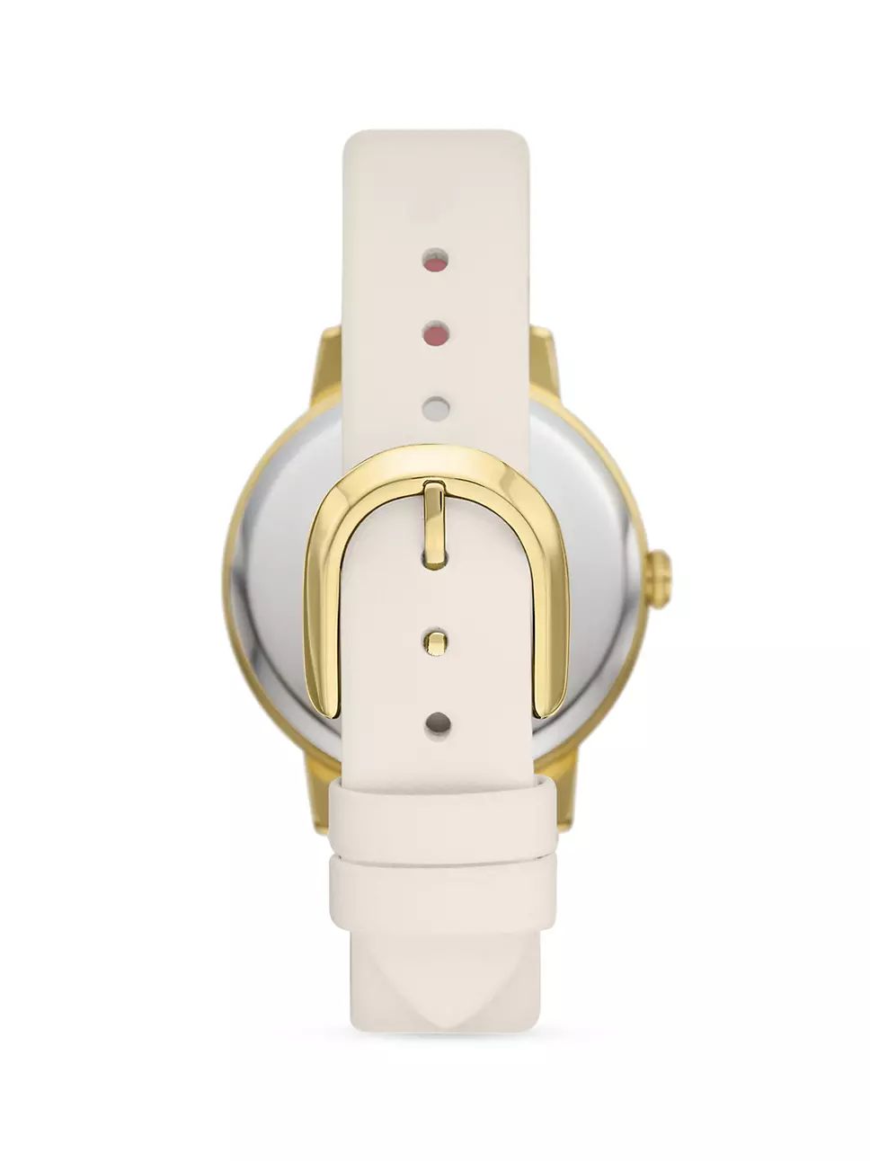 kate spade new york Goldtone Stainless Steel, Crystal, &amp; Leather Strap Watch | Saks Fifth Avenue