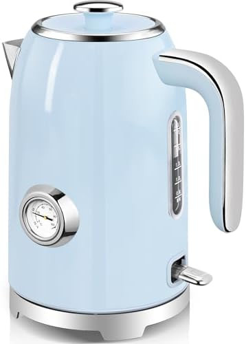 SUSTEAS Electric Kettle - 57oz Hot Tea Kettle Water Boiler with Thermometer, 1500W Fast Heating S... | Amazon (US)
