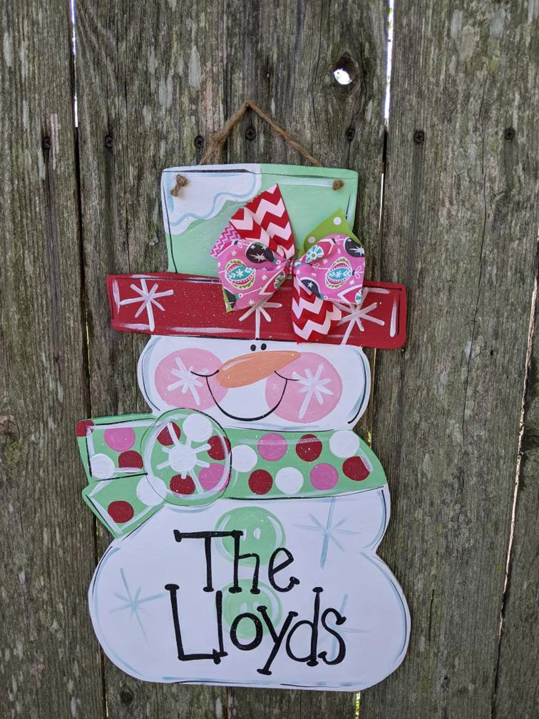 Winter Door Hanger, Winter Decor, Snowman Door Hanger, Personalized Door Hanger, Wood Door Hanger... | Etsy (US)