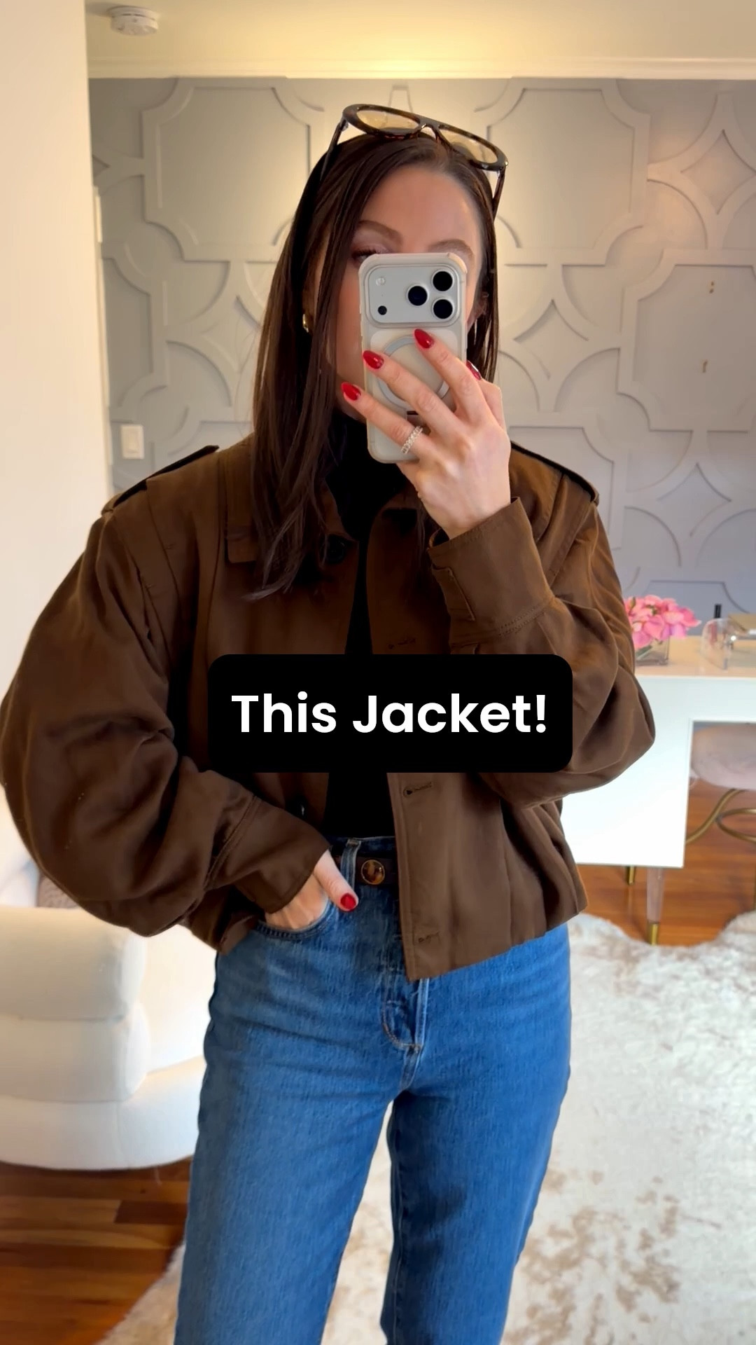 This is my true size small. It runs a bit oversized so if you are between sizes you can size down. 
Linked the rest of the outfit too. The jeans you can size down two sizes and the boots are the best. Size up half a size  

#LTKOver40 #LTKSeasonal #LTKStyleTip