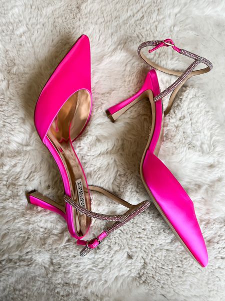 Hot pink heels that are actually comfortable! I sized up 1/2 size. 50% off 

#LTKstyletip #LTKunder100 #LTKshoecrush
