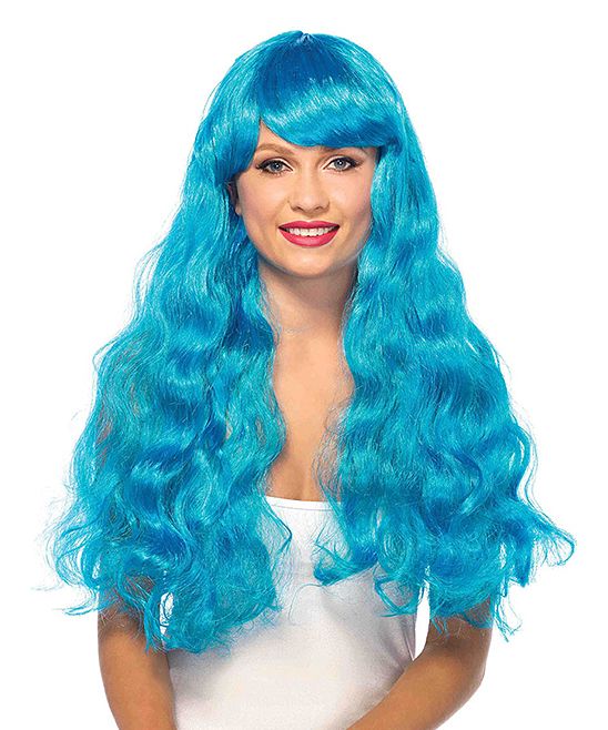 Leg Avenue Women's Costume Wigs NEON - Neon Blue Starbright Wavy Wig | Zulily