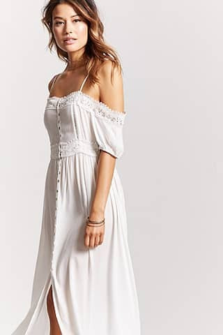 Open-Shoulder Maxi Dress | Forever 21 (US)