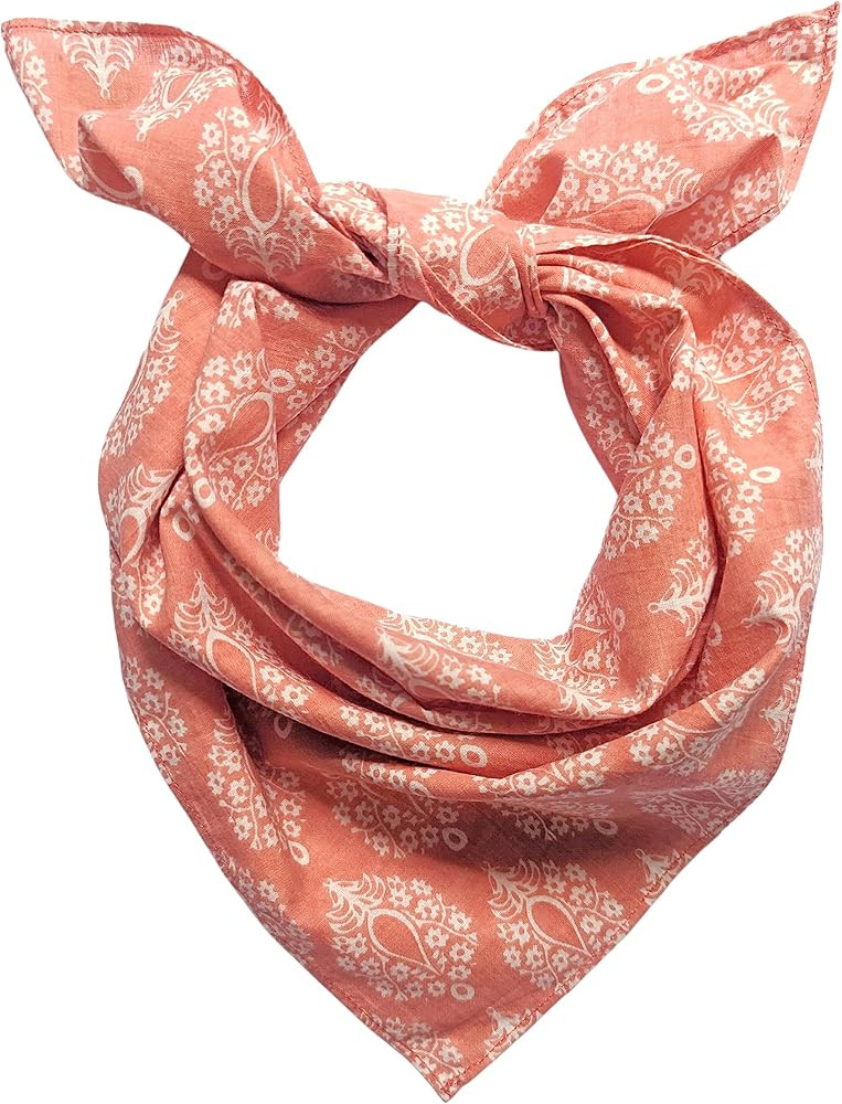 AVKA Studio 100% Cotton Bandanas/Handkerchief for Women, 20X20 In, 2 pack | Amazon (US)