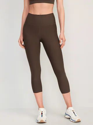 High-Waisted PowerSoft Crop Leggings for Women | Old Navy (US)