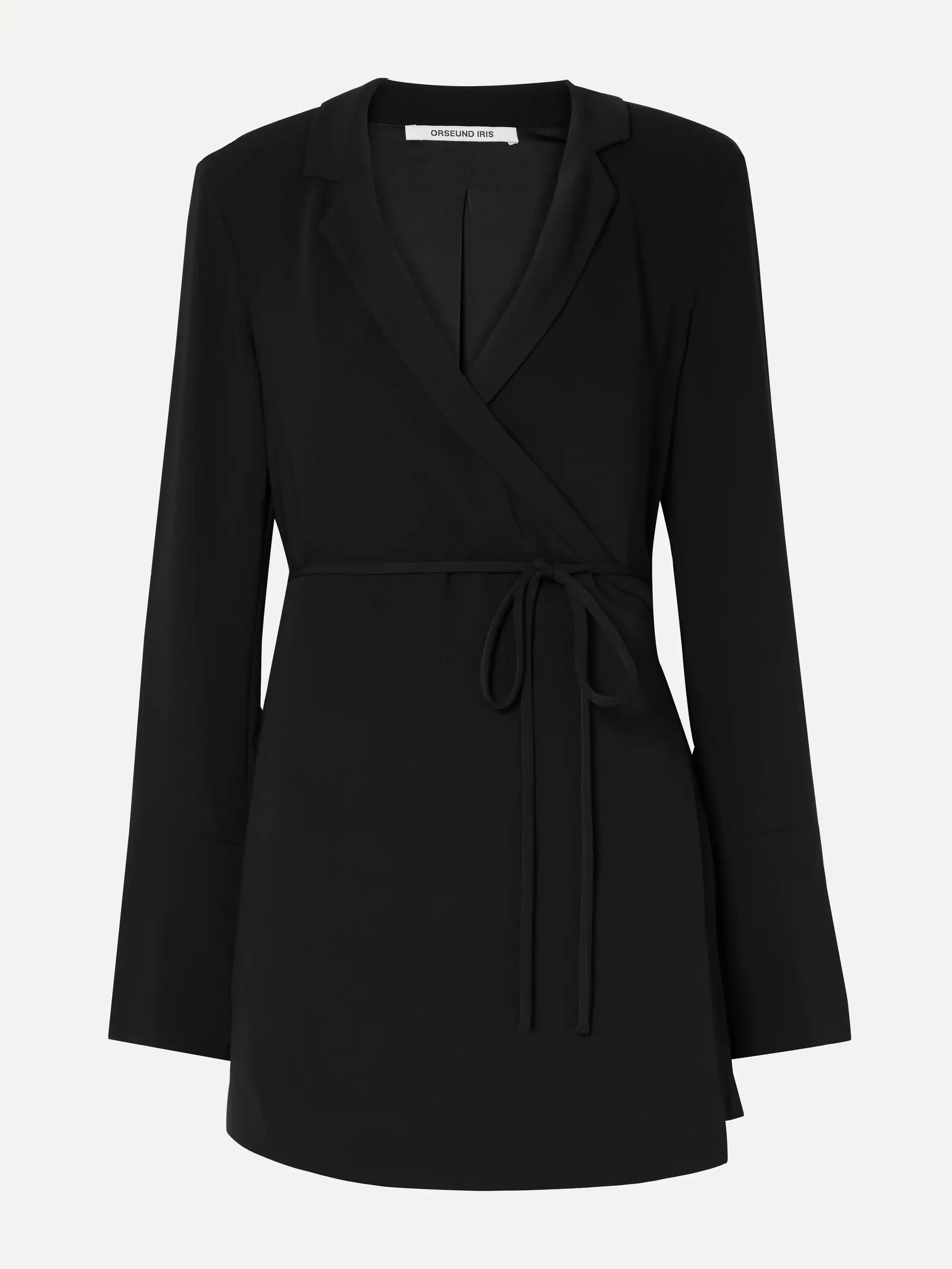 Boxy crepe wrap mini dress | NET-A-PORTER (US)