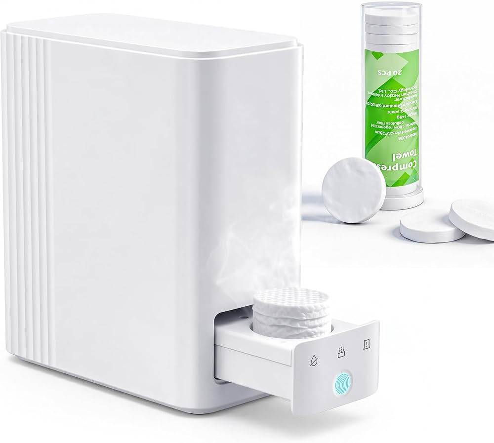 Hot Towel Dispenser & Face Hot Towel Warmers \u2014 55\u00b0C (131\u00b0F) Smart Pop-Out 5s Rapid... | Amazon (US)