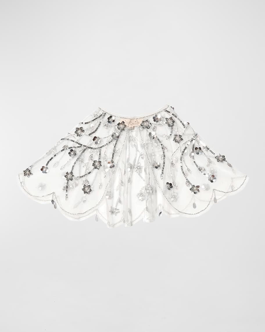 Tutu Du Monde Girl's Embellished Daisie Cape | Neiman Marcus