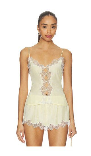 L'Academie Rhea Cami Top in Yellow. - size S | Revolve Clothing (Global)