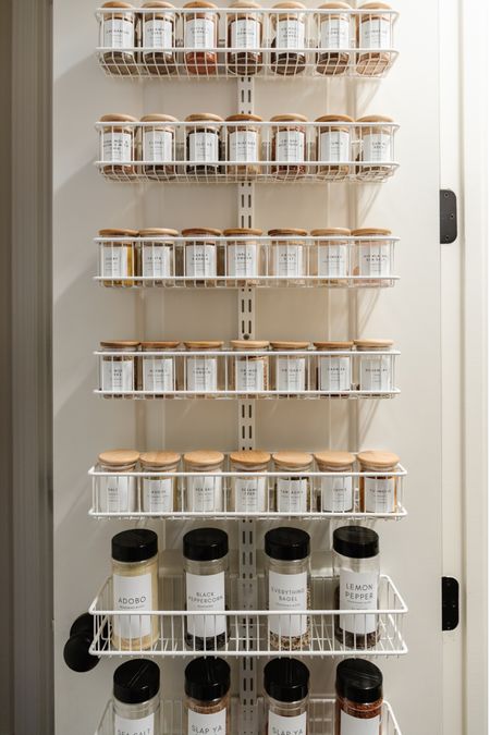 Over the door spice organization for your pantry.  These containers aren’t just pretty, but they make organizing your spices so much easier!



#LTKhome