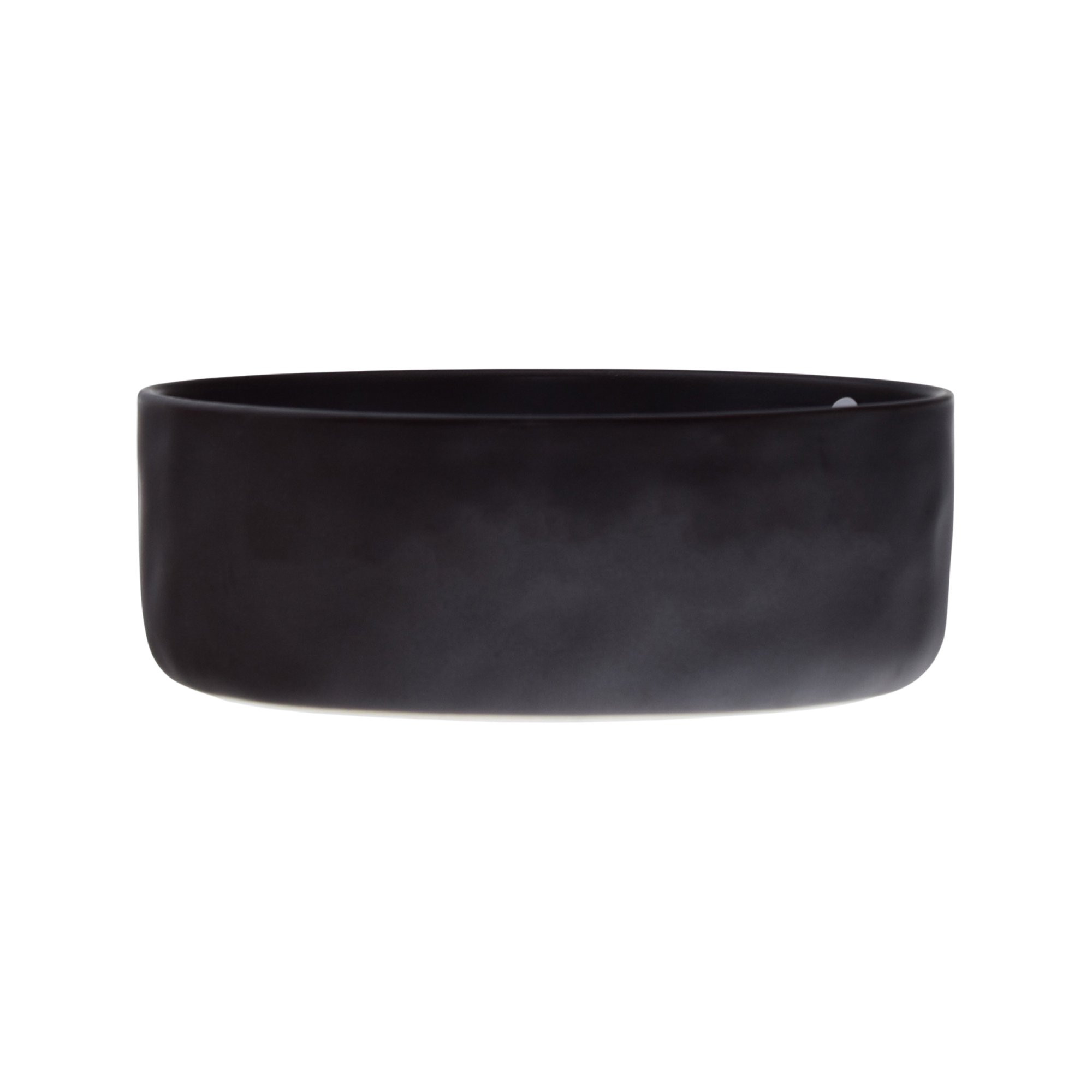 43.7 oz Reactive Glaze Ceramic Bowl with Dustcover Black / Blue Citron & Coconut | Walmart (US)