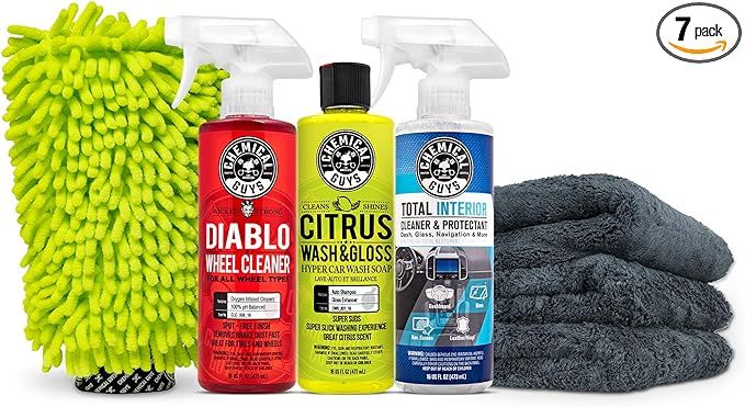 Amazon.com: Chemical Guys HOL357 Clean & Shine Car Wash Starter Kit - Safe for Cars, Trucks, Moto... | Amazon (US)