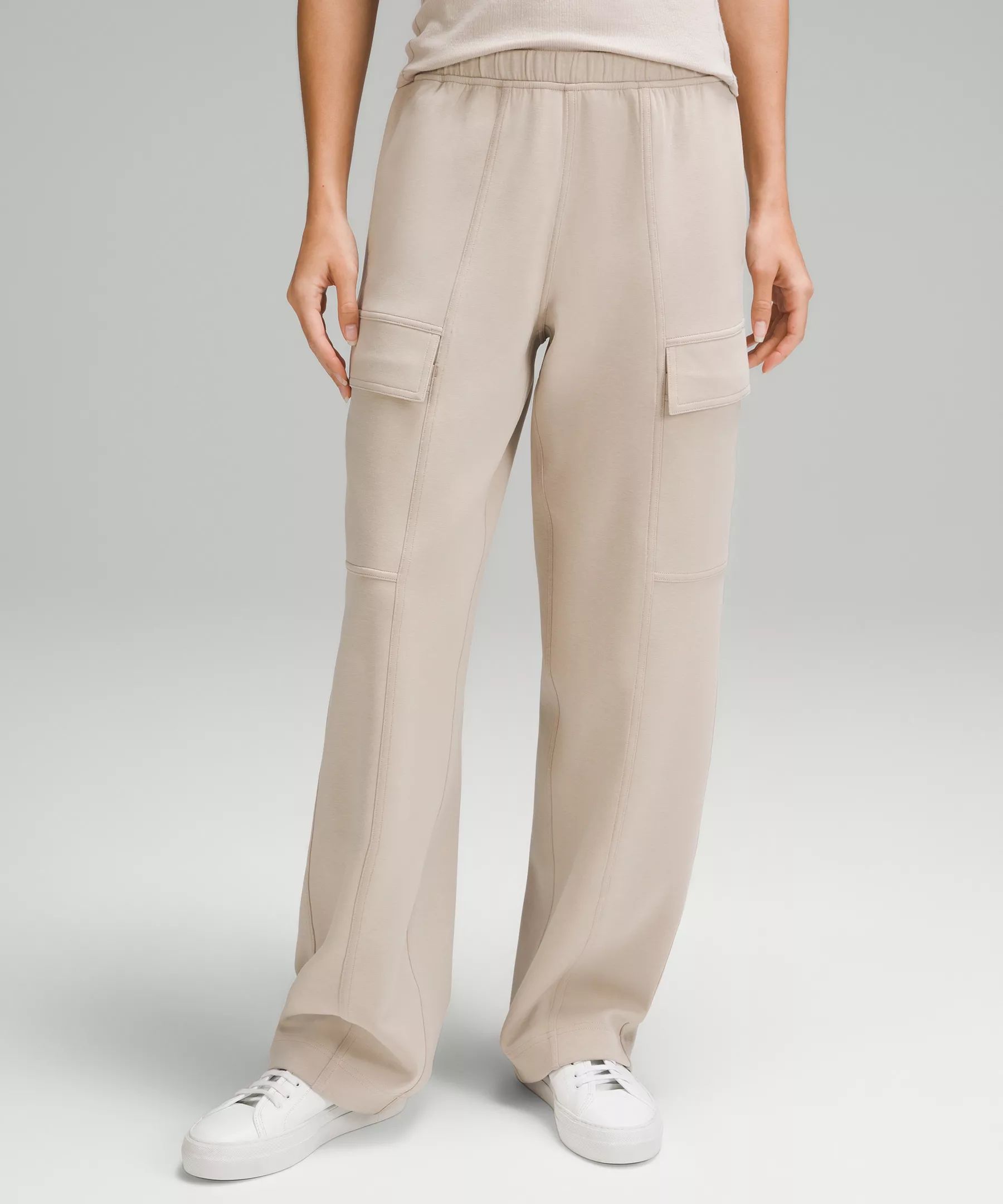 Cotton-Blend Double-Knit Mid-Rise Cargo Pant | Women's Pants | lululemon | Lululemon (US)