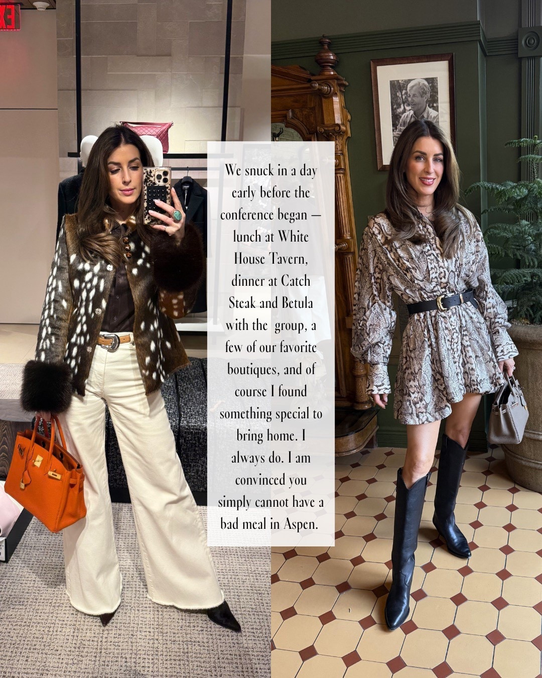 A couple of my Aspen looks, the Bambi coat is by CARELLI.

#LTKOver40 #LTKSeasonal #LTKTravel