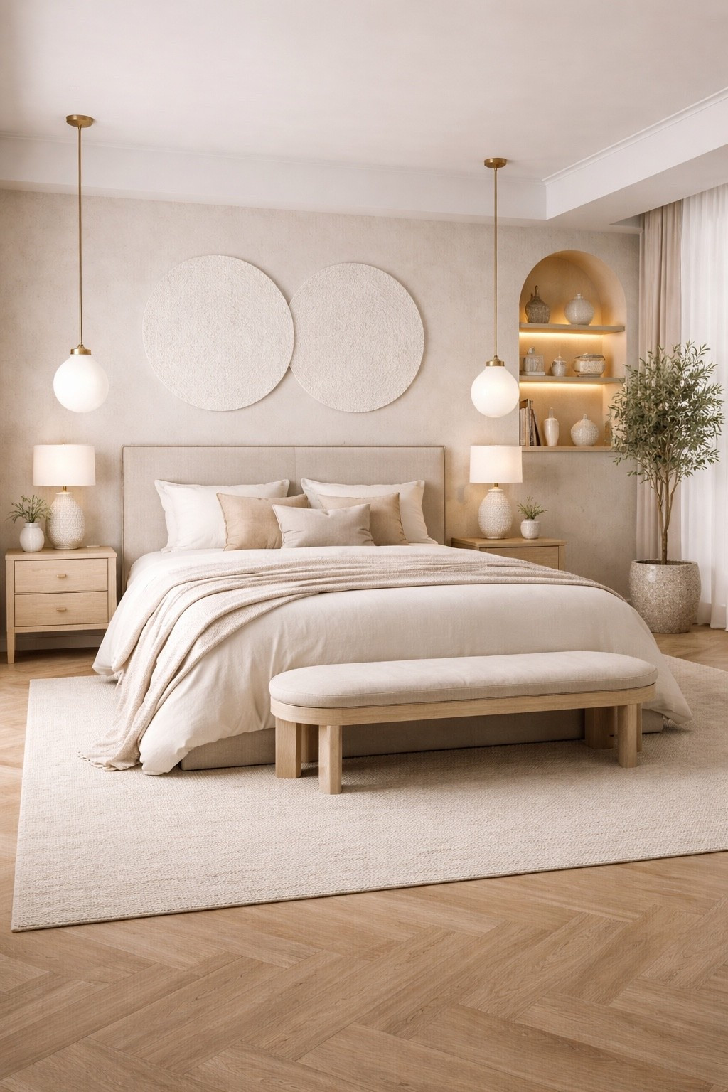 A calm neutral bedroom with warm wood tones, cozy textures, and an elegant minimal look.

#bedroomideas #neutralbedroom #modernbedroom #bedroomdecor #minimalbedroom #cozybedroom #homedecor #interiordesign #neutralhome #beigehome #softminimalism #warmminimalism #bedroominspo #elegantbedroom #organicmodern #homeinspo #designinspo #wayfairhome #ltkhome #ltkdecor #ltkdesign #ltkfinds #ltkit #shopthelook #pinteresthome #cozyhome #decorinspo #minimalhome #dreambedroom #serenehome