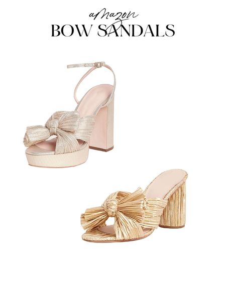 Amazon bow sandals amazon heels 

#LTKstyletip #LTKunder50 #LTKsalealert